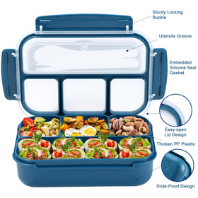 Shell and Turtle utensils set included for convenient on-the-go meals.