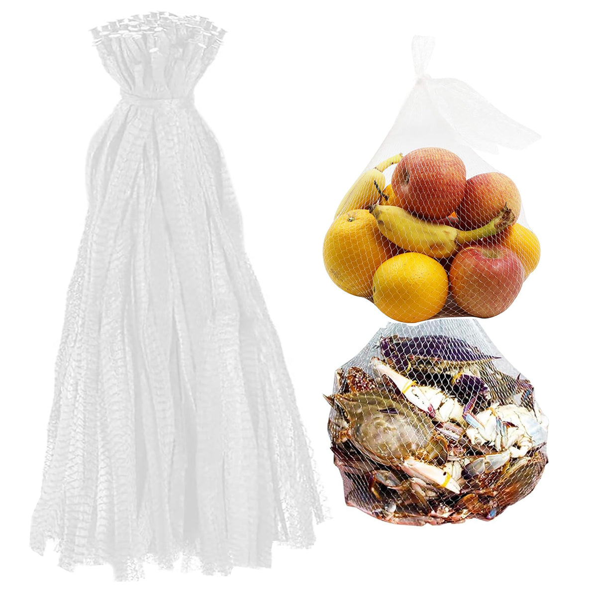 Shellvcase 24in mesh produce bags for groceries with air-permeable design
