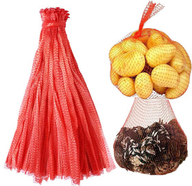 Shellvcase mesh produce bags in clear view for organized fridge storage