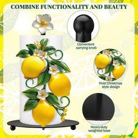 Shellwei lemon napkin holder decorative pattern adds summer charm to tables