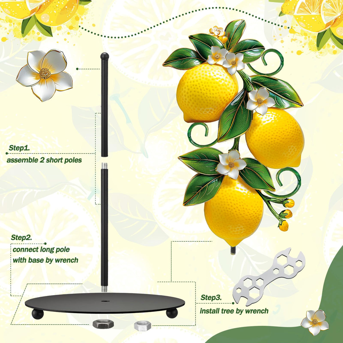 Shellwei summer kitchen decor lemon theme brightens tables and counters