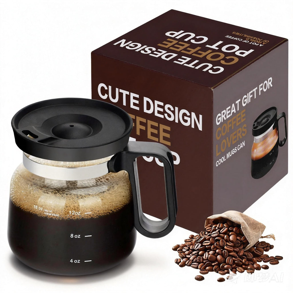 Shelprojsu 16oz coffee pot mug with a classic design for daily rituals