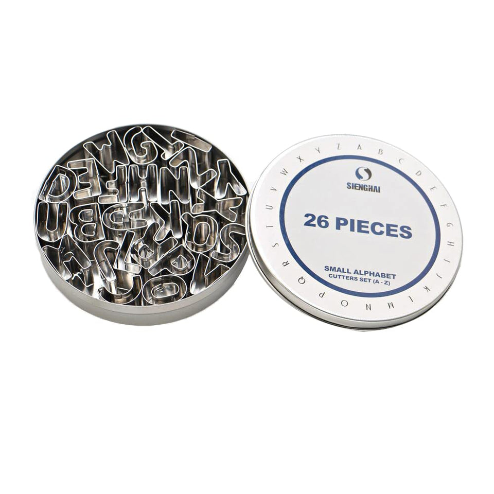 ShengHai SurgeHai 26-piece alphabet cutters set for precise fondant lettering