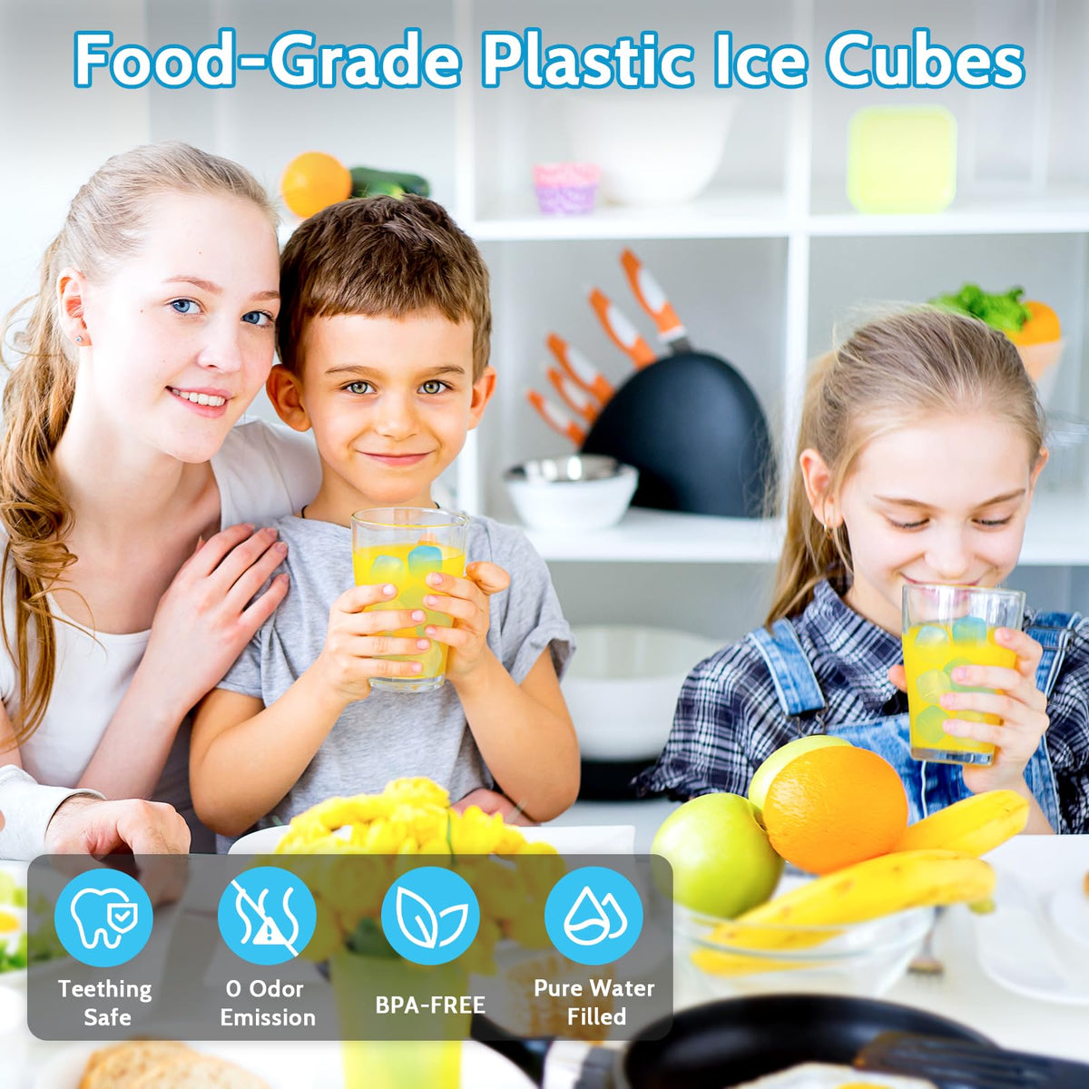 SHENGQIPC bath therapy ice cubes deliver a refreshing cool without wetness