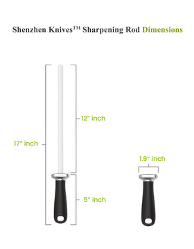 Shenzhen Knives professional kitchen knife set with ceramic sharpener for durable edge maintenance