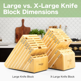 Two-tier design of Shenzhen Knives block for quick knife access and display