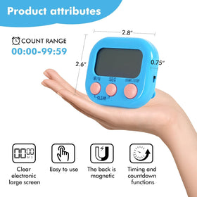 SHEYONGBY timer with stand and magnet for flexible placement