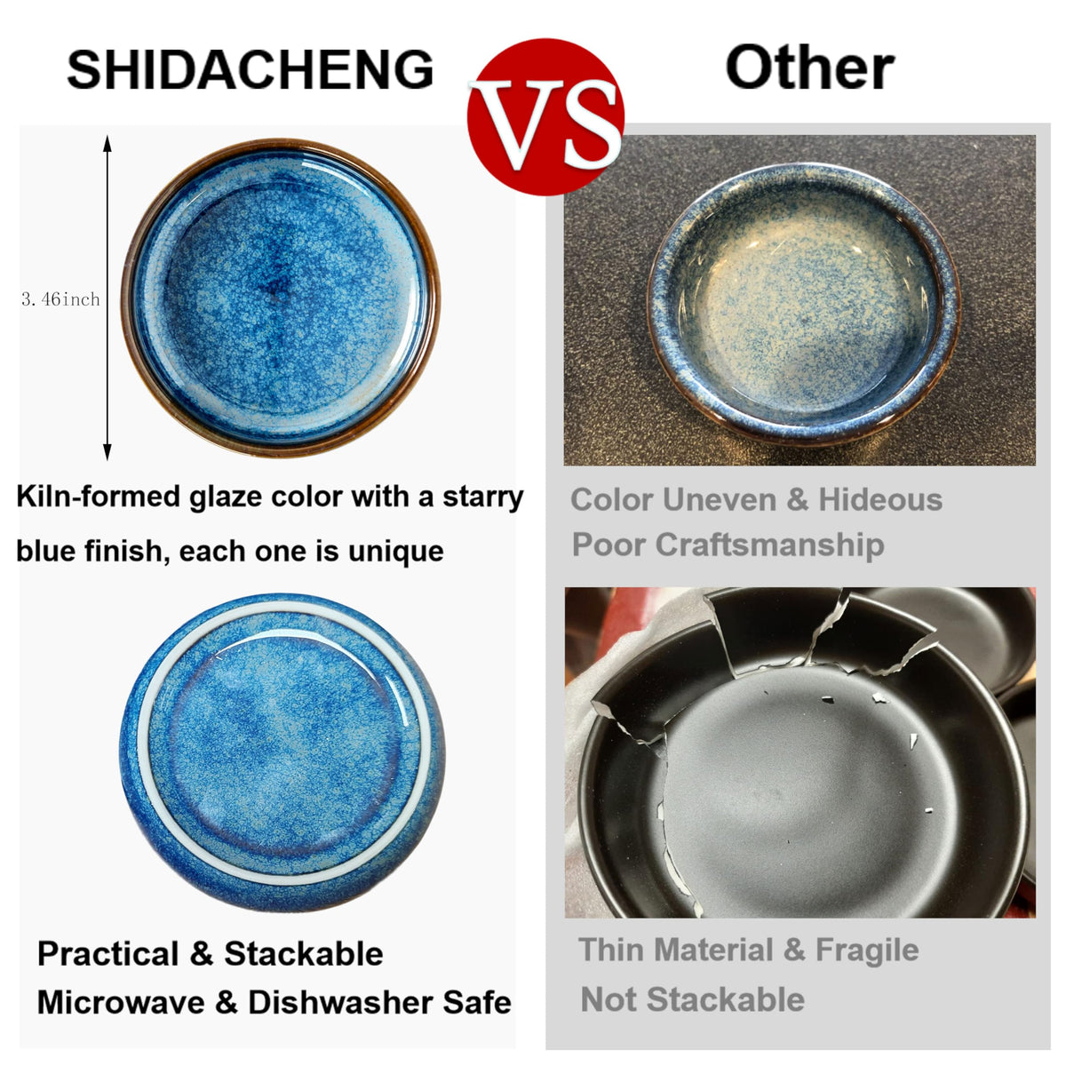 SHIDACHENG dipping bowls with dips and olive oil for bread dipping.