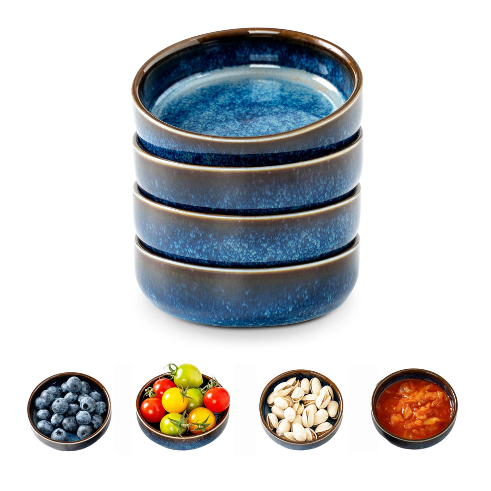 SHIDACHENG dipping bowls set of four on table for shareable appetizers.
