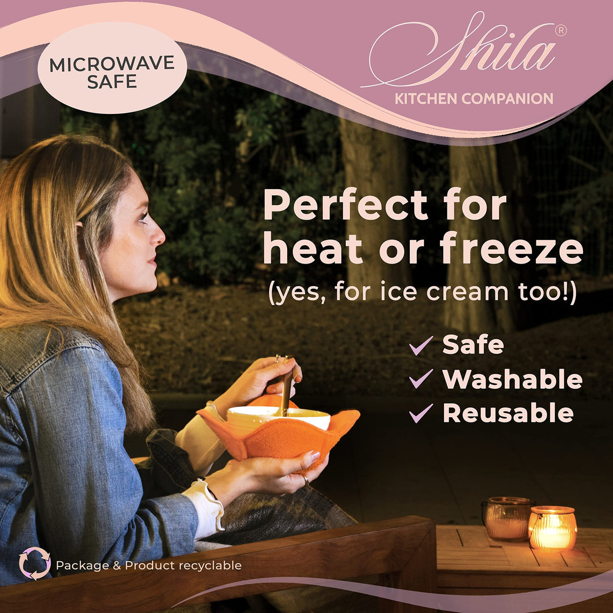 SHILA sponge-polyester material offers durability and heat resistance.