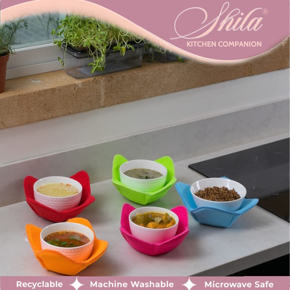 SHILA Snuggies double as trivets for serving warm dishes.