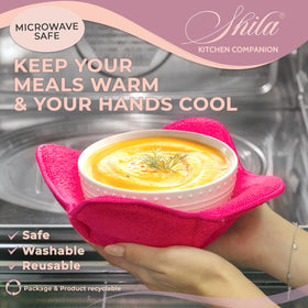 SHILA Snuggies wrap around bowls for a soft grip and cool hands.