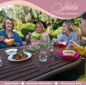 SHILA color-varied cozy set is machine washable for easy care.