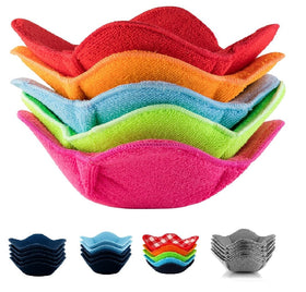SHILA Bowl Snuggies multicolor set protects hands while keeping hot bowls warm.