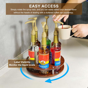 SHILFID larger-base swivel bearing provides stable storage
