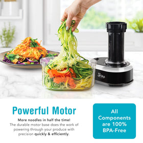 Shine SES-100 fettuccine blade makes wide ribbon noodles