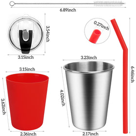ShineMe food-grade 304 stainless steel cup resists rust