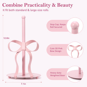 Shinlar weighted-base paper towel holder keeps towels steady during quick kitchen tasks.