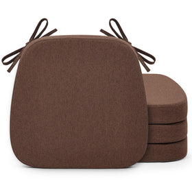 Shinnwa dining chair cushions on a chair showing ergonomic comfort and universal fit