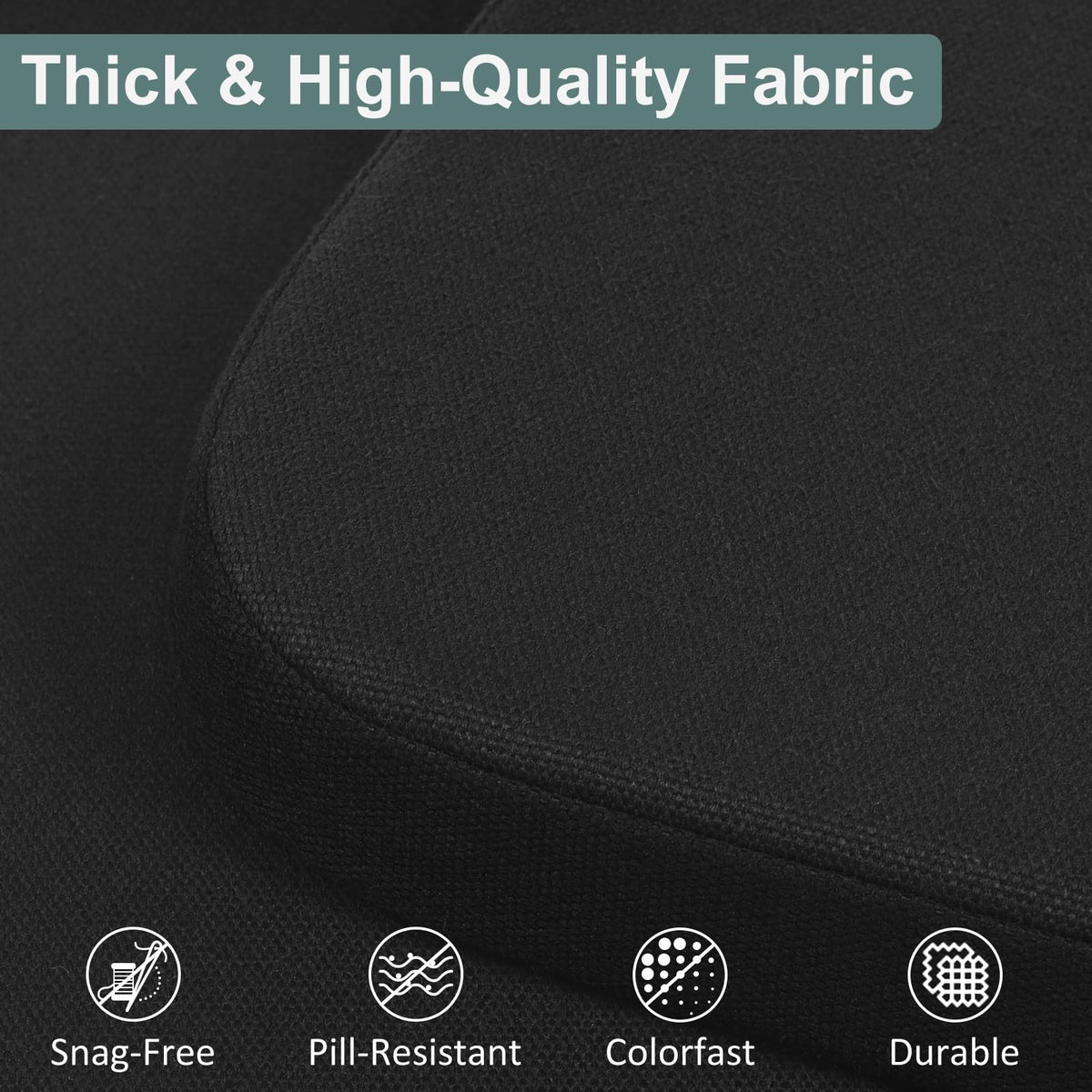 Shinnwa cushion edges feature reinforced stitching for lasting durability.