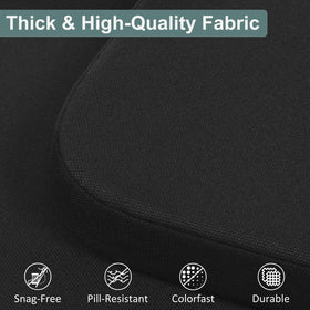 Shinnwa cushion edges feature reinforced stitching for lasting durability.