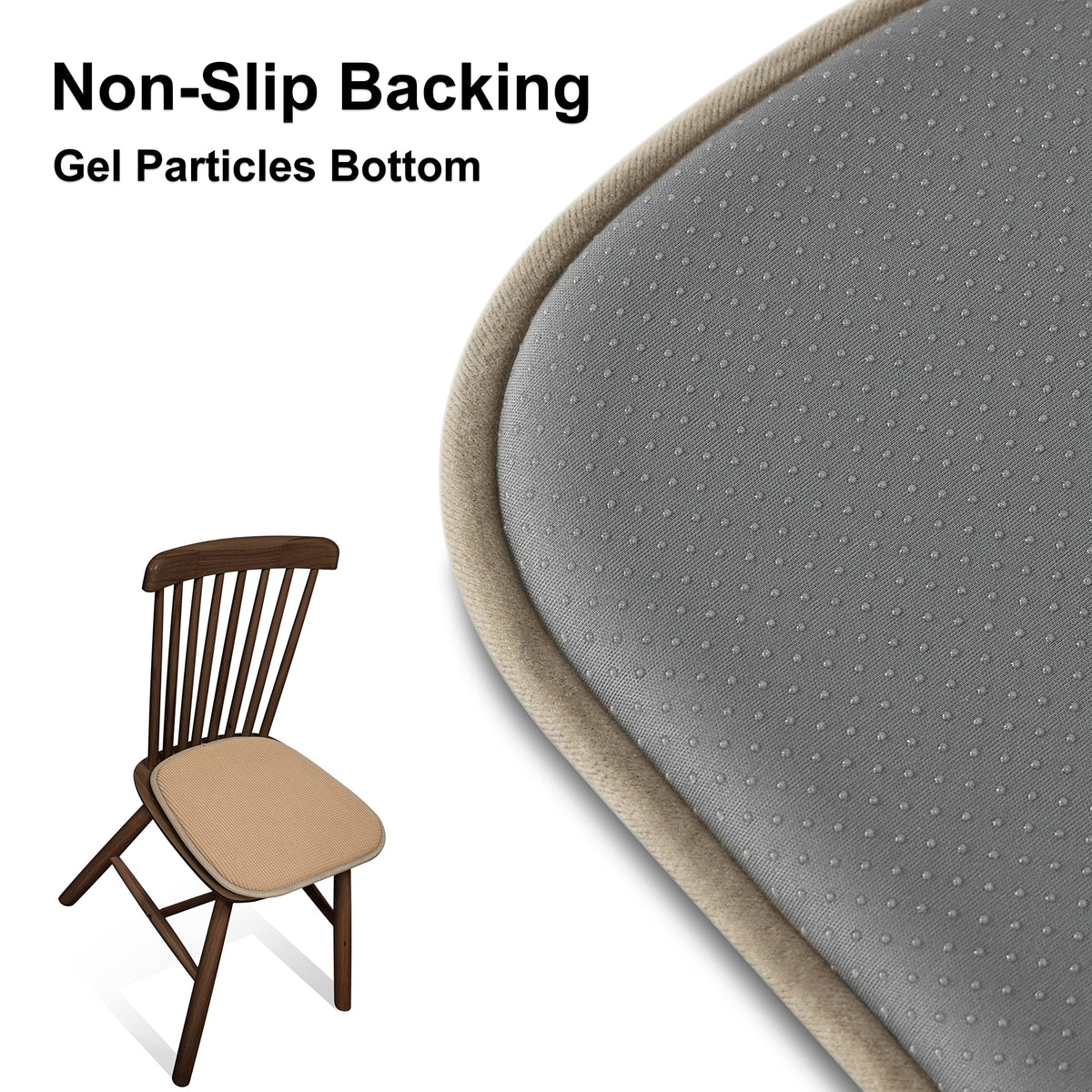 Shinnwa non-slip bottom keeps chairs secure during meals.