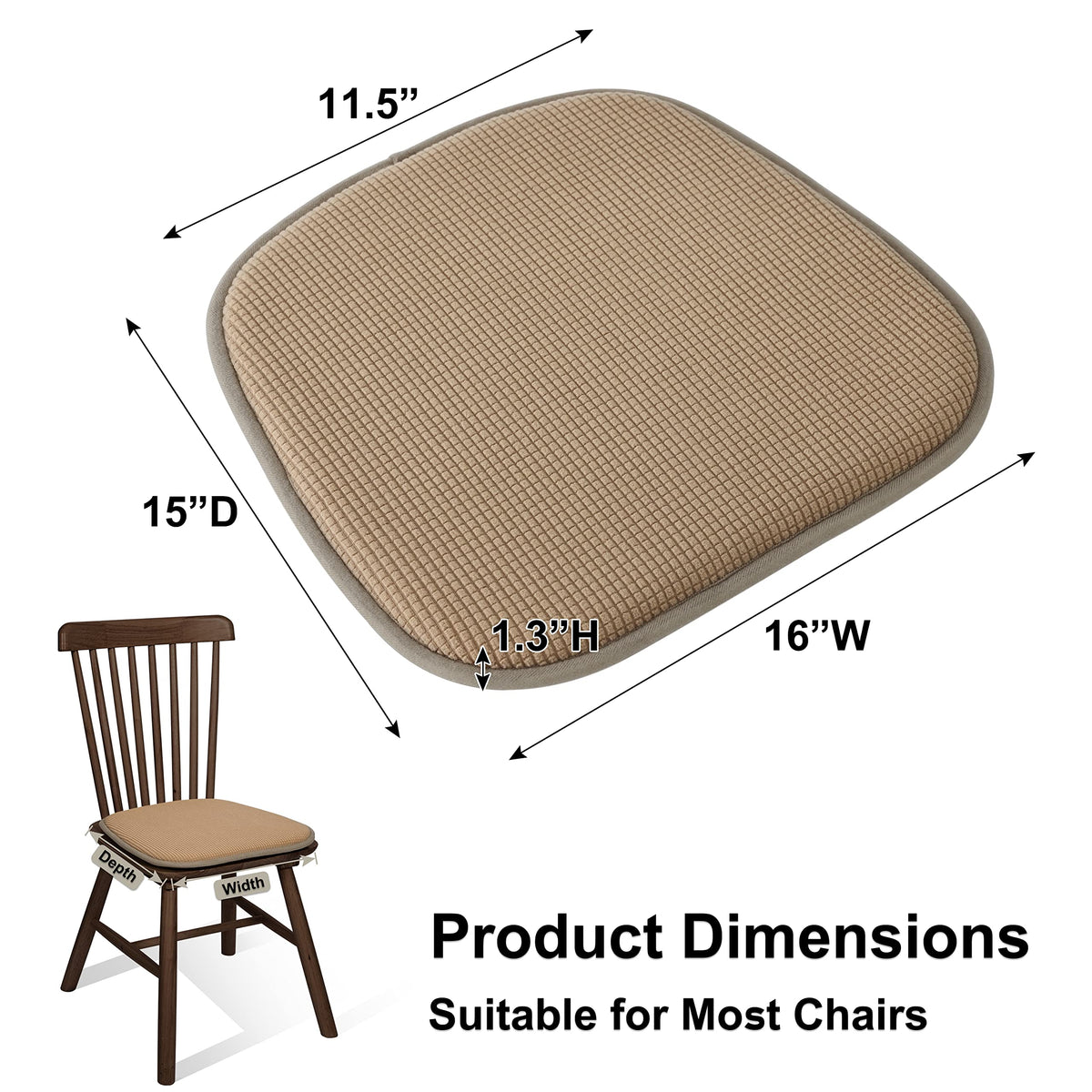 Shinnwa U-shaped design fits most chairs for easy setup.