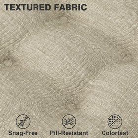 Shinnwa non-slip bottom with gel particles keeps cushions in place.