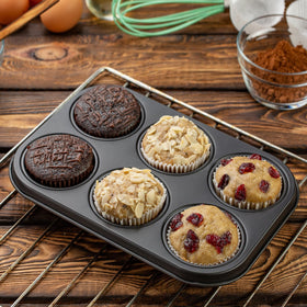 Shinsin Jumbo Muffin Pan 6-Cup dishwasher safe for quick cleanup