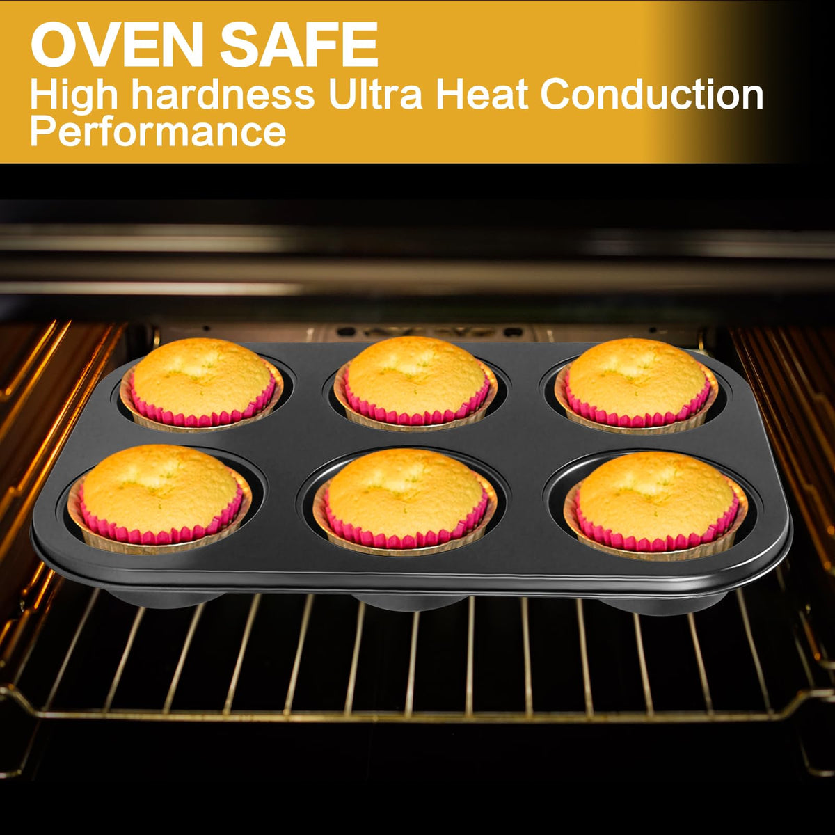 Shinsin Jumbo Muffin Pan 6-Cup ready for baking breakfast treats