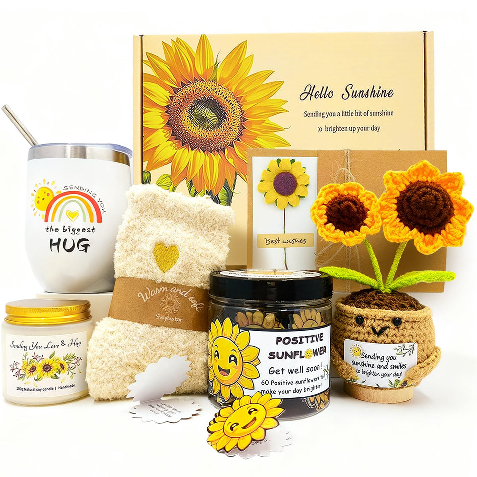 SHINYHARBOR get well sunshine tumbler for comforting sips and hugs