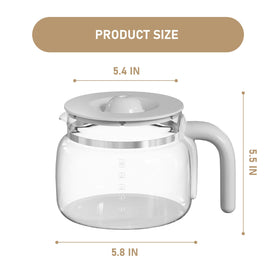 Shonshon 10-Cup Carafe mouth-wide design supports thorough cleaning