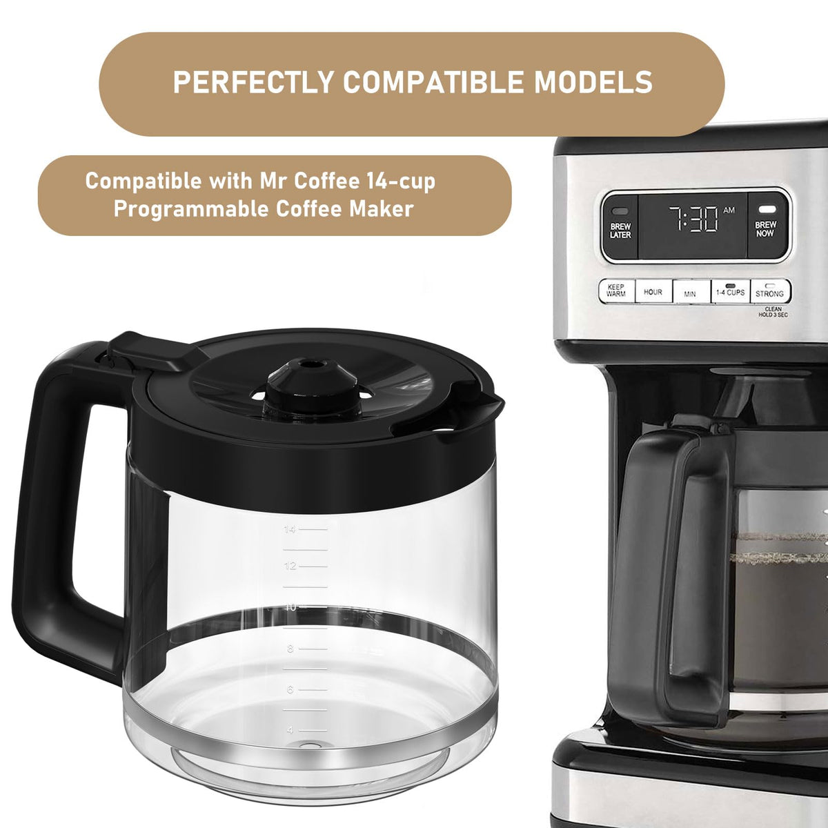 Shonshon carafe handle offers comfortable grip for easy pouring.