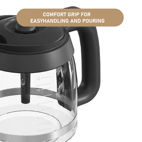 Detachable lid on Shonshon CE200 carafe for easy cleaning access