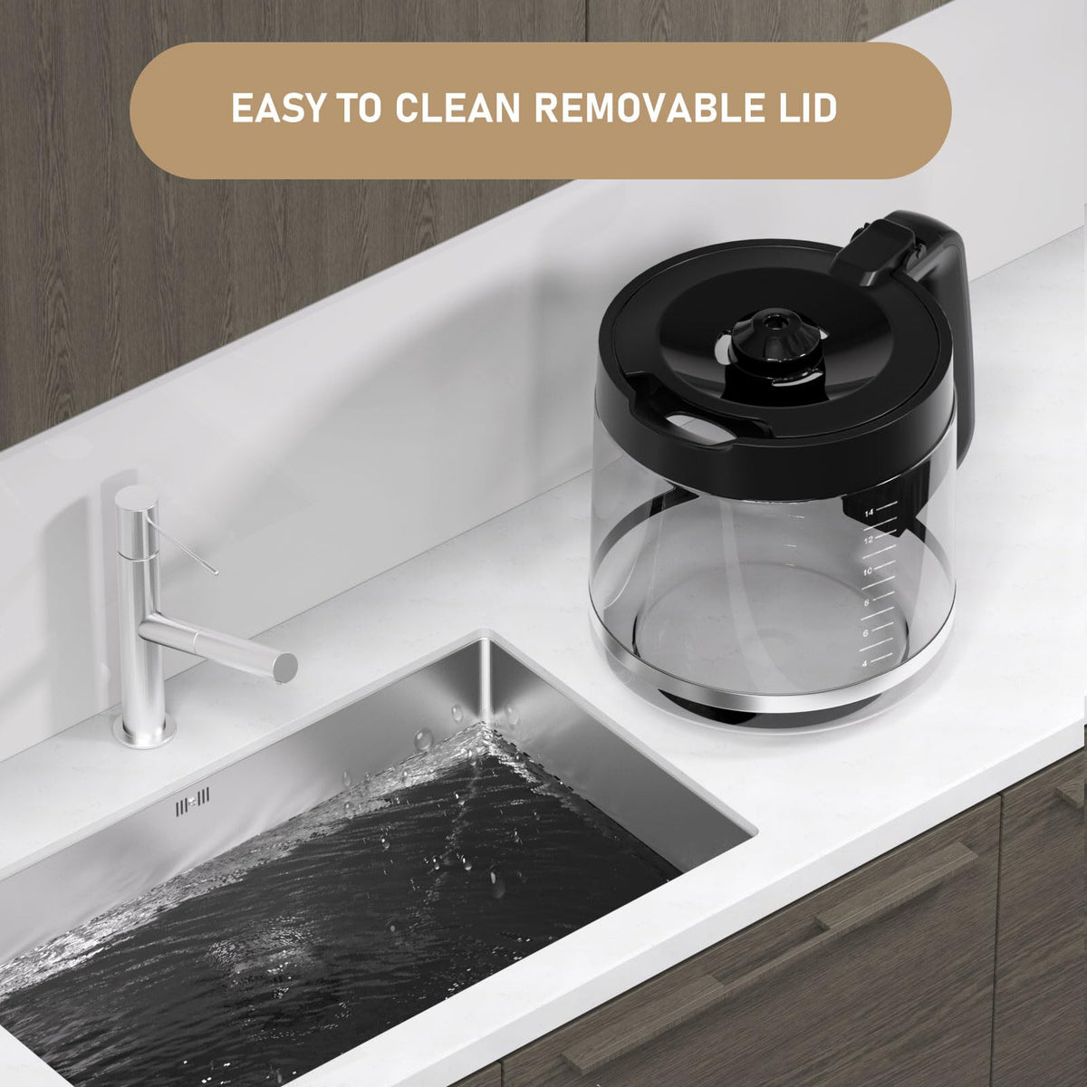 Shonshon dishwasher-safe coffee carafe for quick cleanup