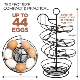 Shop Square Egg Skelter spiral design enables easy rotation and first-in-first-out access