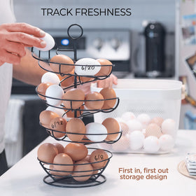 Shop Square Large-capacity 3-dozen eggs with bottom basket storage