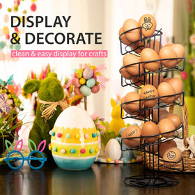 Shop Square Spiral Egg Holder on counter adds stylish kitchen decor.