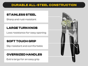ShoppingOnBed smooth edge cutting for safe, clean can tops