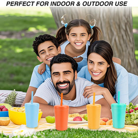 Shopwithgreen 6 pack with cleaning brush provides convenient family hydration.
