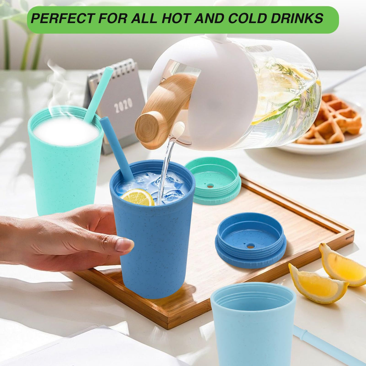 Shopwithgreen silicone straws fit these cups for gentle kid friendly sipping.