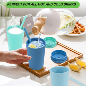 Shopwithgreen silicone straws fit these cups for gentle kid friendly sipping.