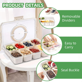 shopwithgreen portable snackle box with clear lid for easy transport.