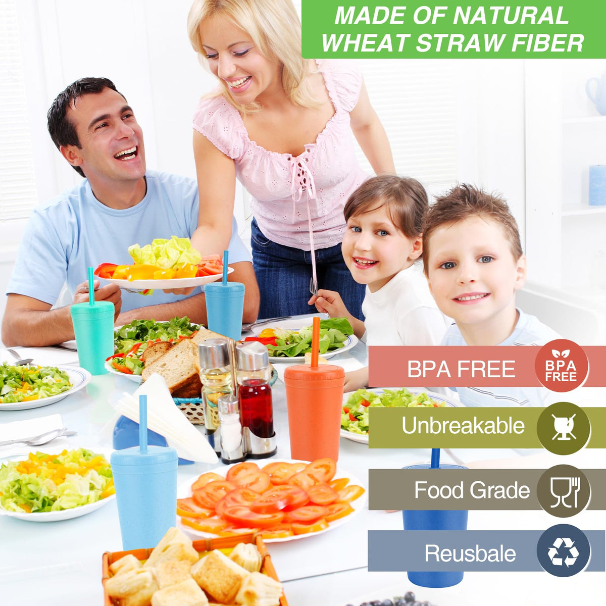 Shopwithgreen spill proof twist lid keeps drinks contained during travel and meals.