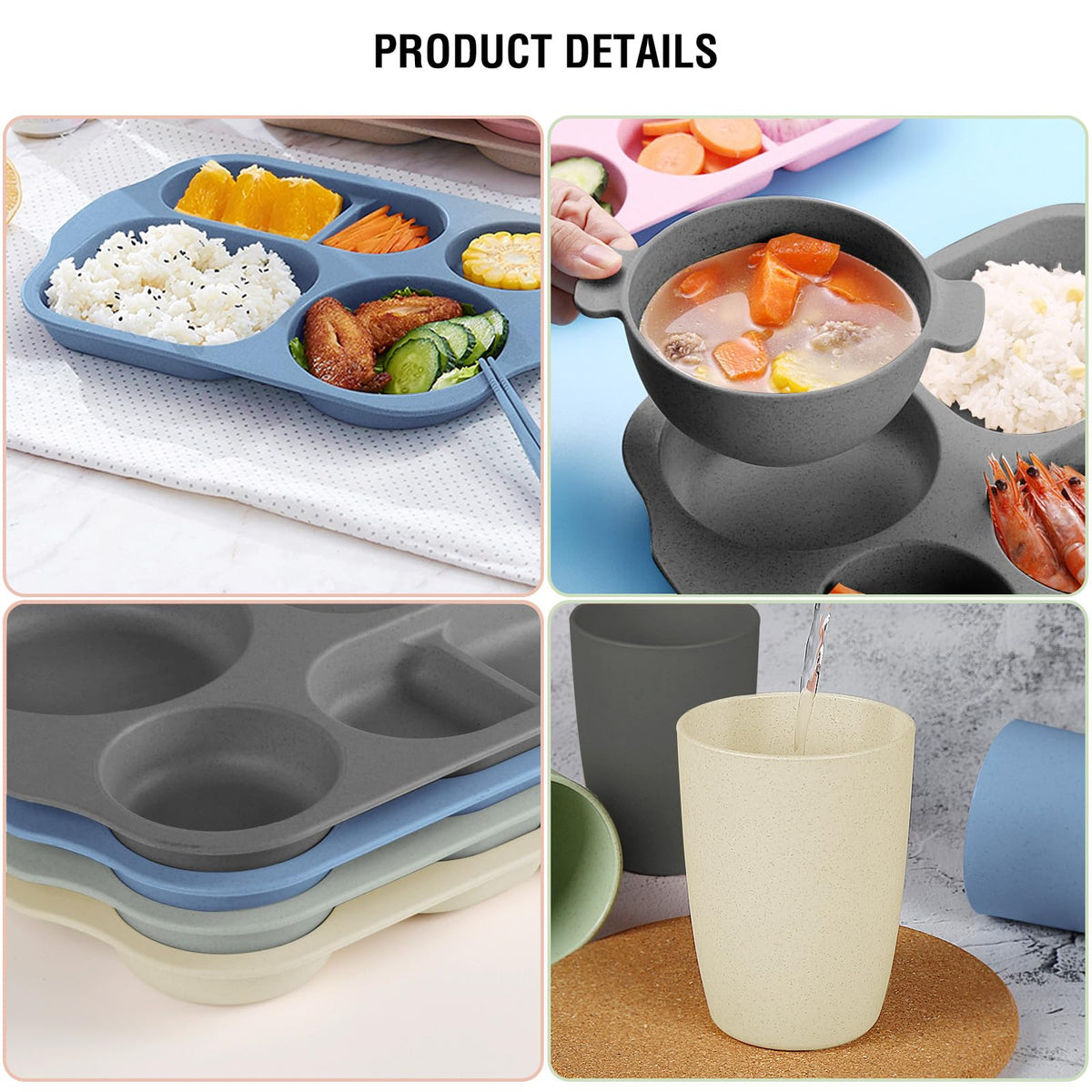 Shopwithgreen flatware close-up indicates lightweight, unbreakable durability.