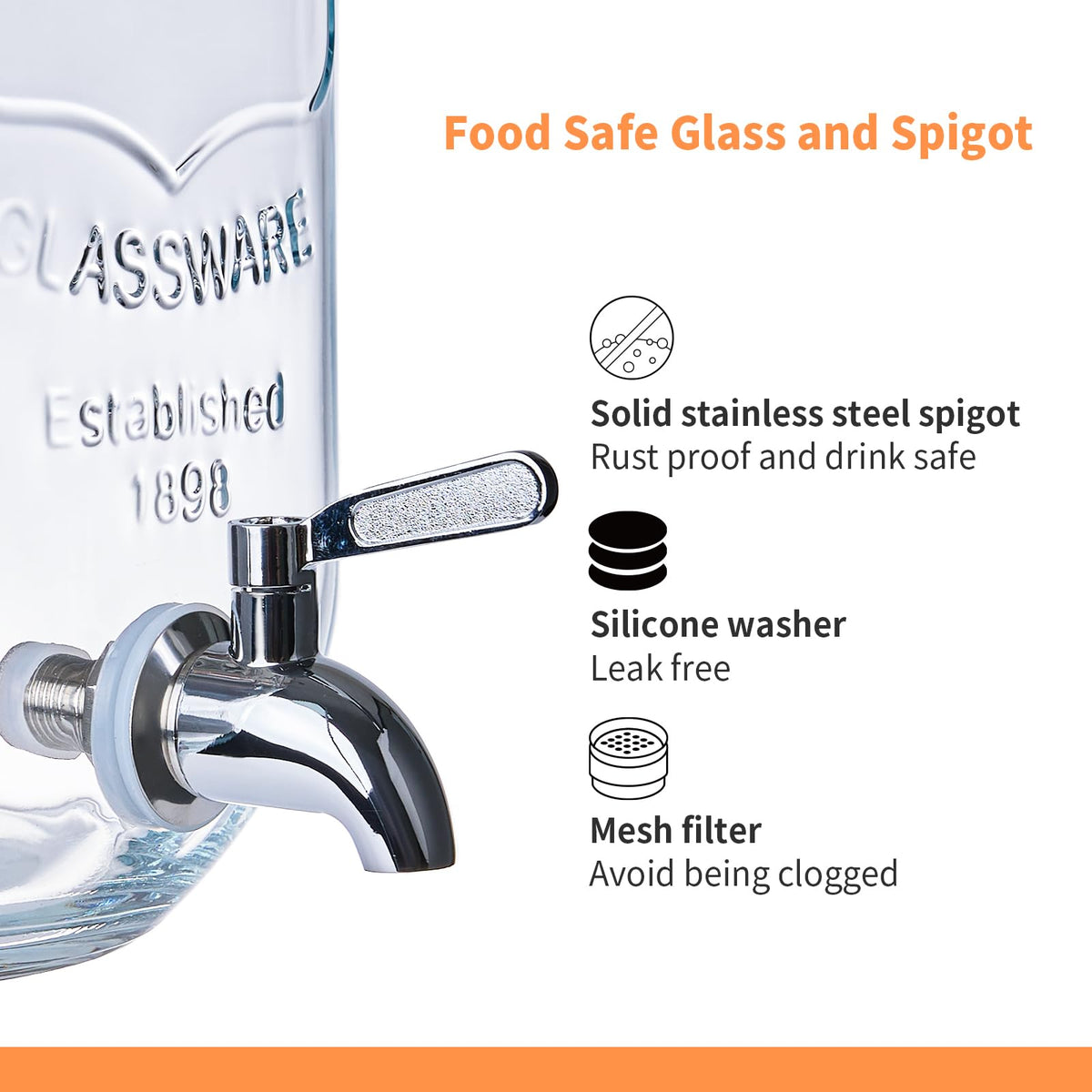 ShoreHao dual dispensers on a metal stand for easy party serving.