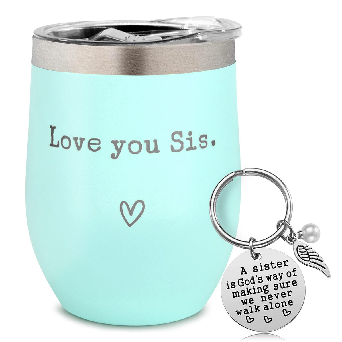 SHOW-YA mint 12oz tumbler with lid ideal for hot or cold beverages