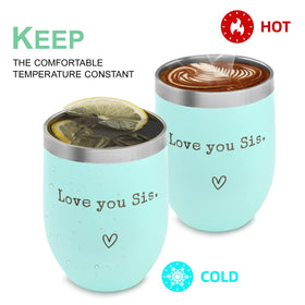 SHOW-YA stainless steel tumbler keeps beverages at the right temperature