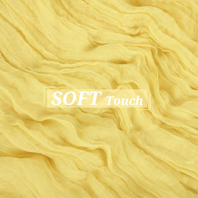 Showgeous light yellow fabric folds create romantic retro charm for photos