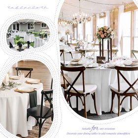 Showgeous 72-inch table with 9-inch drop covered by cloth